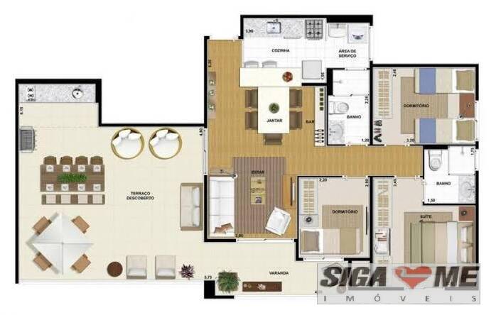 Apartamento à venda com 3 quartos, 104m² - Foto 13